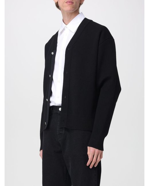 Jacquemus Blue Merino Wool Cardigan for men