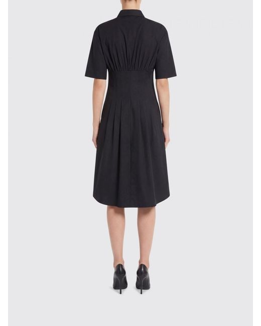 Semicouture Blue Sandra Cotton Chemisier Dress
