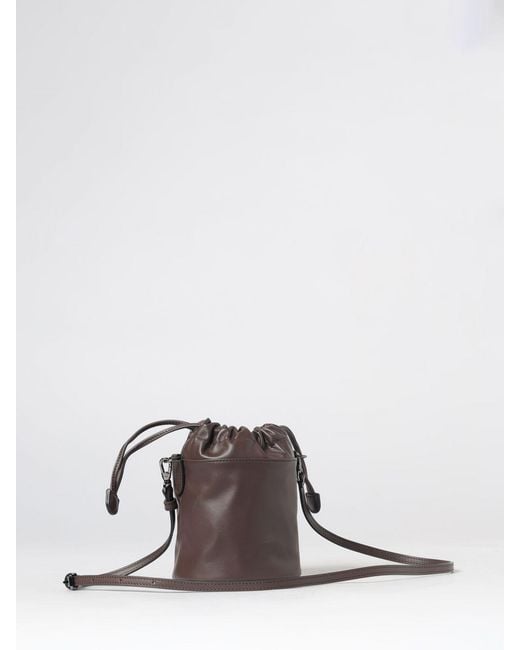 Longchamp Brown Le Pliage Xtra Mini Cowhide Leather Bucket Bag