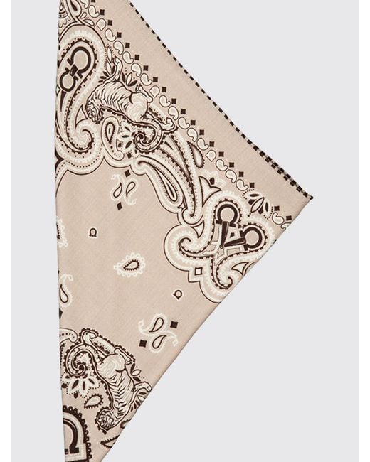 Sciarpa Triangolare Arabesque di Ferragamo in Natural da Uomo