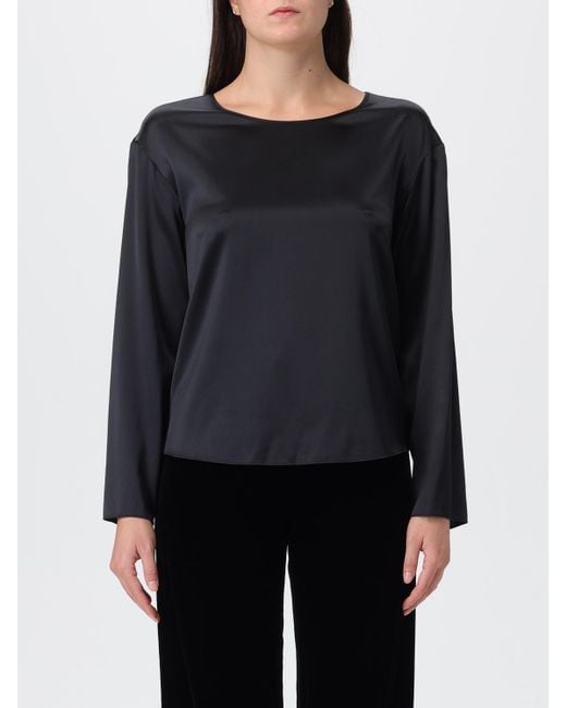 Emporio Armani Blue Silk Blouse