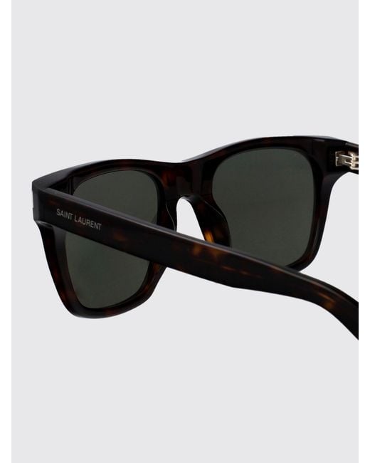 Saint Laurent Black Cat-Eye Square Sunglasses for men
