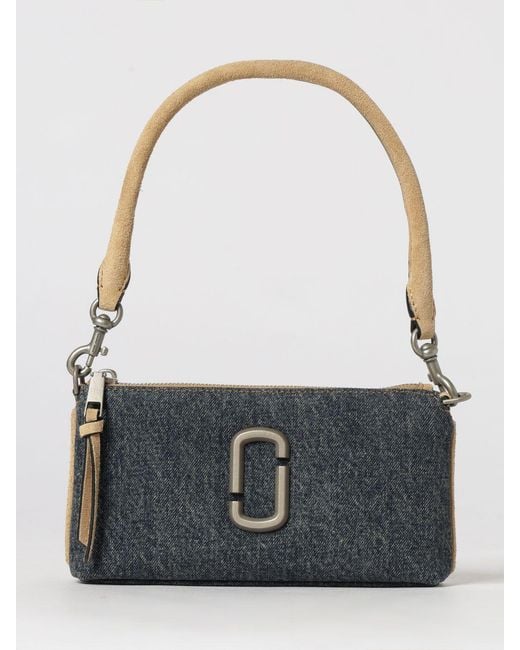 Marc Jacobs Gray Denim And Suede Bag