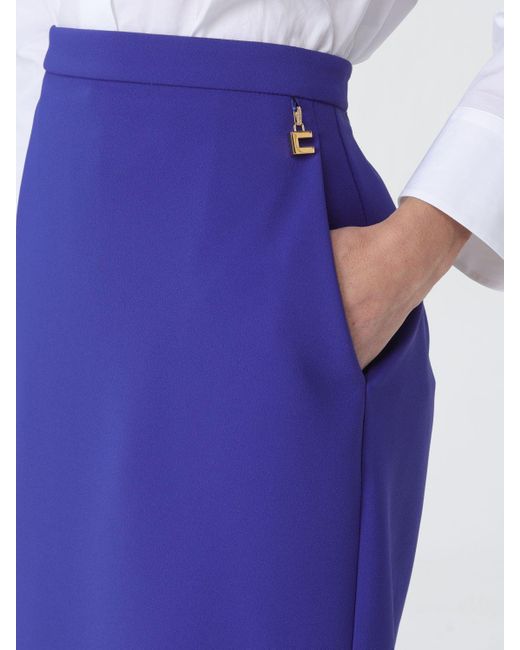 Elisabetta Franchi Blue Skirt