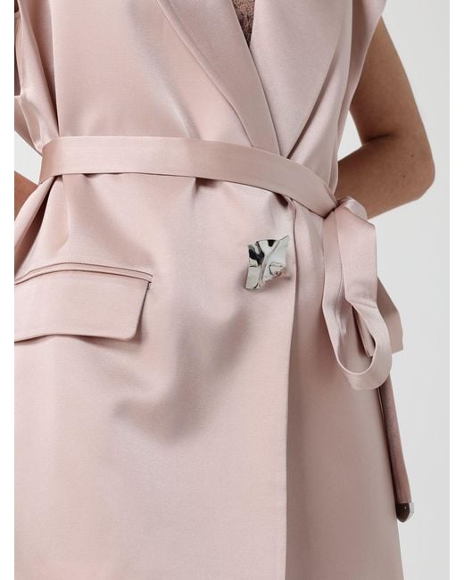 Pinko Pink Satin Robe Vest