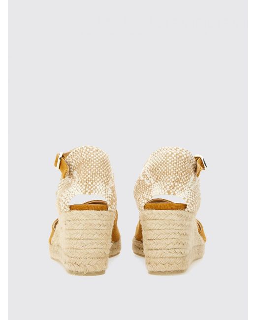 Castaner Metallic Elegant Espadrille Wedge Ankle Strap Shoes For Versatile Style And Comfort