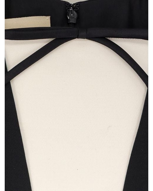 Valentino Black Virgin Wool And Silk Dress