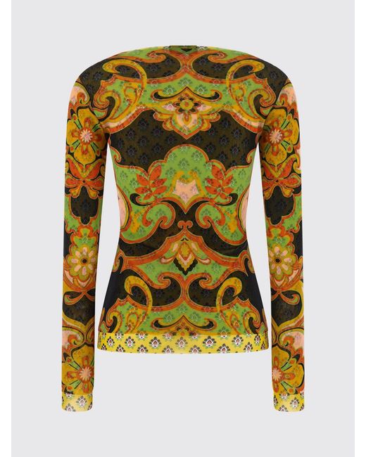 Top De Tejido Técnico Con Estampado Étnico Etro de color Green