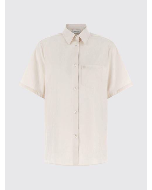 Ferragamo Natural Cotton And Silk Shirt