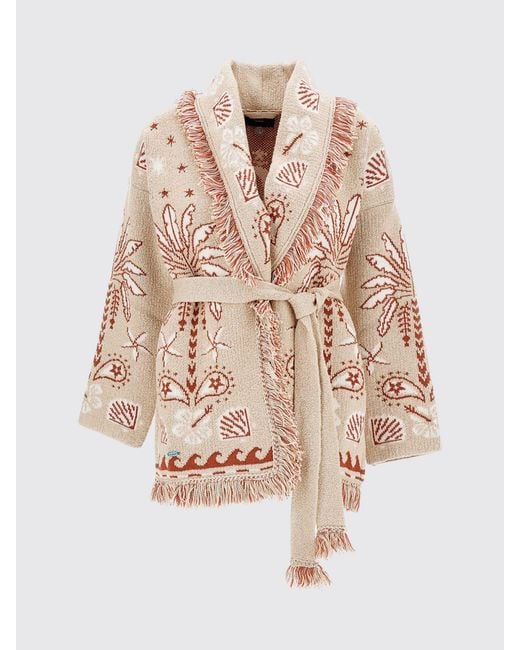Alanui Pink Wool Blend Robe Cardigan Echoes Of The Island
