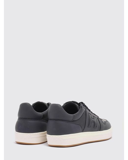 Hogan Blue H-Tv Leather Sneakers for men
