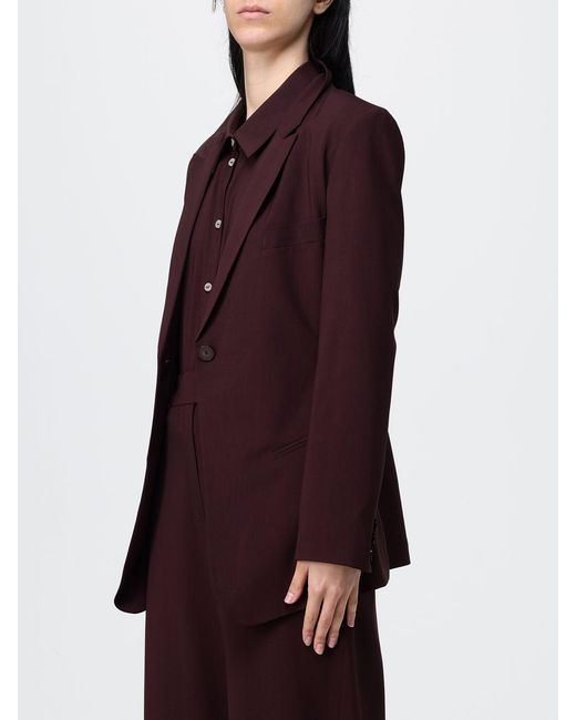 Alysi Red Single-Breasted Blazer