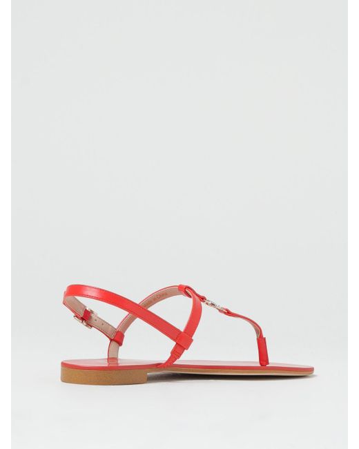 Twin Set Red Flat Sandals