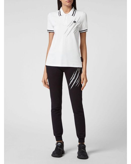 Philipp Plein White Polo Shirt