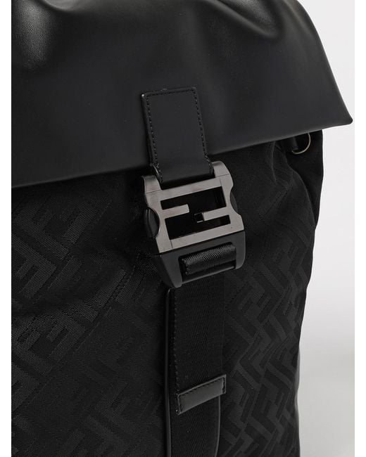 Fendi Black Flux Backpack for men