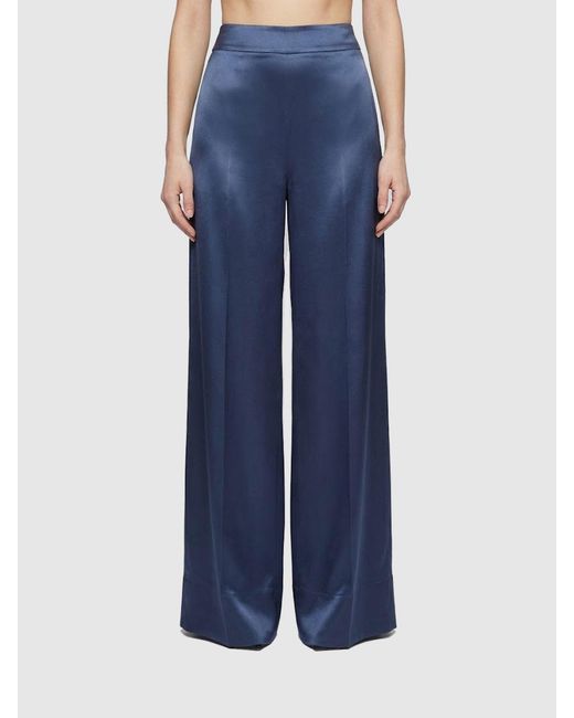 Joseph Blue Silk Trousers