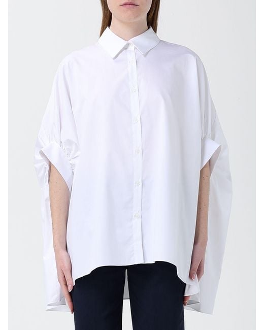 Hanita White Cotton Shirt