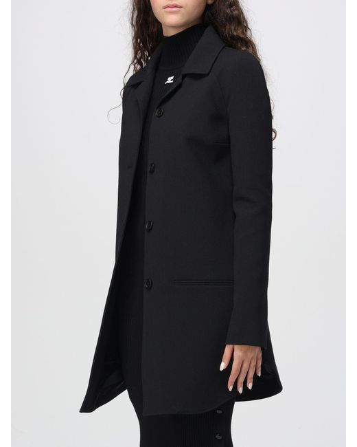 Manteau Femme Courreges en coloris Black