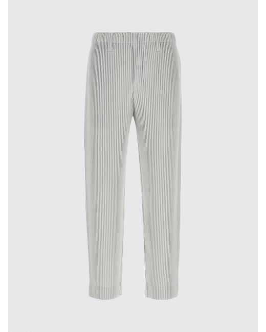 Homme Plissé Issey Miyake Gray Pleated Slim Fit Crêpe Trousers Homme Plissé Issey Miyake for men