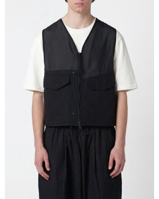 Y-3 Black Tactical Utility Vest With Webbing for men