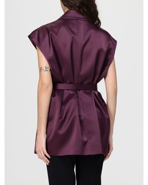 Pinko Purple Satin Robe Vest