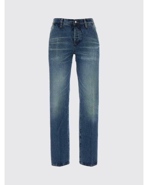 FRAME Blue Cotton Slim Fit Jeans