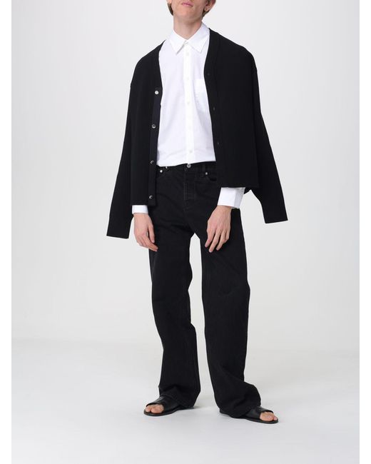 Jacquemus Blue Merino Wool Cardigan for men