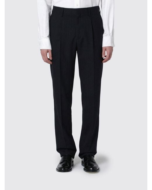 Lardini Black Single-Breasted Virgin Wool Pinstripe Dress for men
