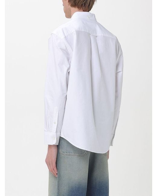 sunflower White Cotton Casual Shirt for men