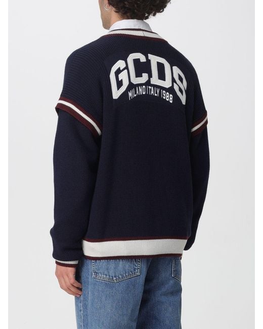 Gcds Blue Cardigan for men