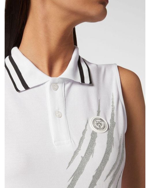 Philipp Plein White Polo Shirt