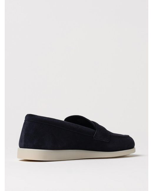 Church's Blue Saddle Suede Loafers for men