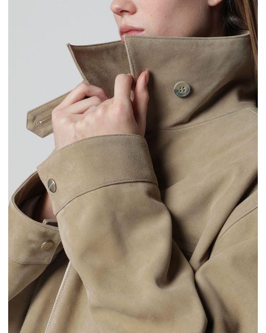 Chaqueta De Ante Halfboy de color Natural