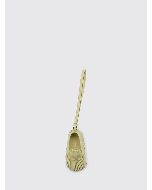 Tod's Yellow Leather Loafer Keychain
