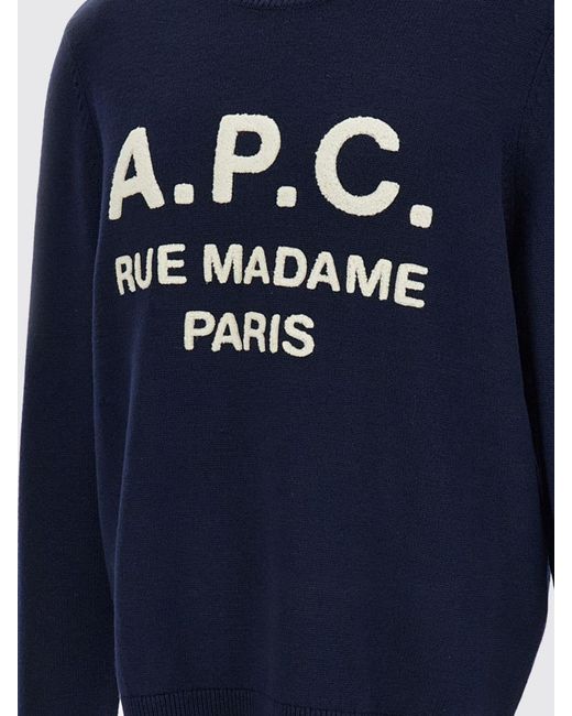 A.P.C. Blue Jumper for men