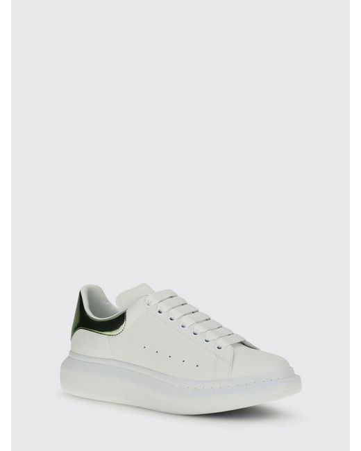 McQueen White Oversize Leather Sneakers for men