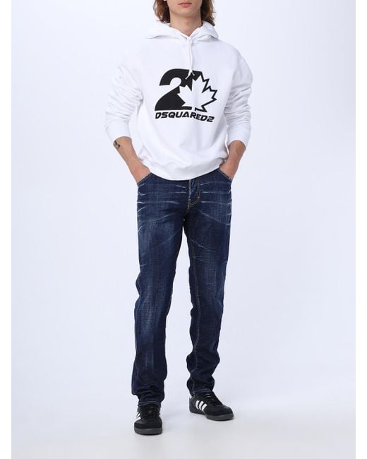 DSquared² Blue Jeans In Stretch Denim for men