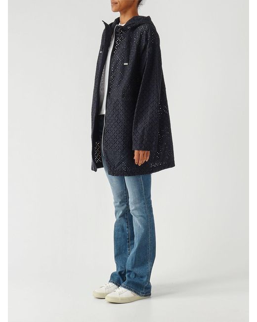 Colmar Blue Blooming Perforated Fabric Jacket