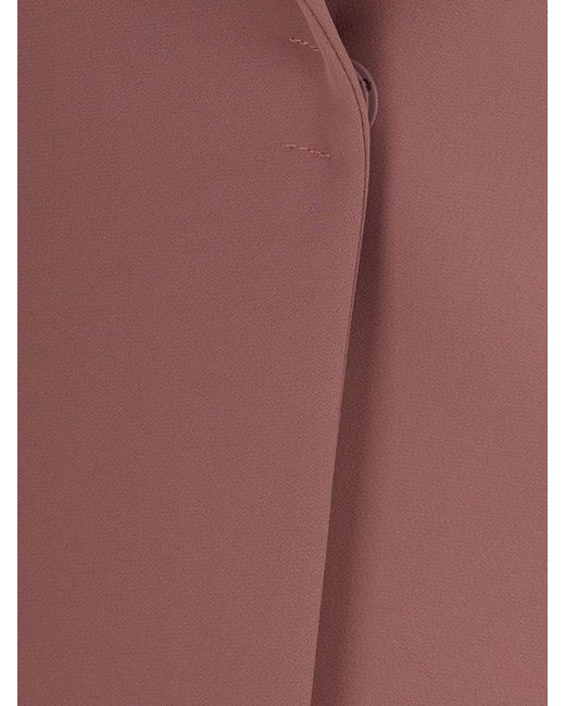 Patrizia Pepe Brown Crepe Bustier Jacket