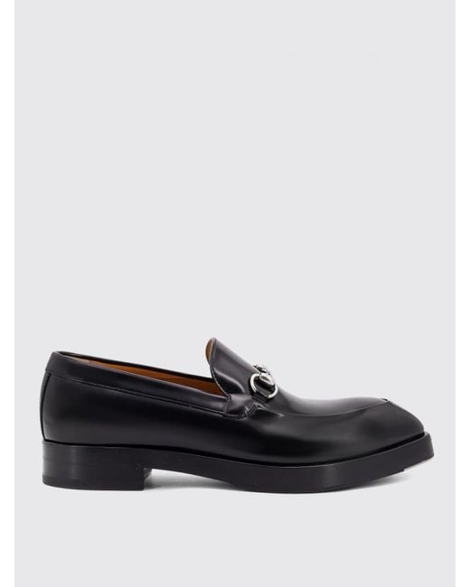 Gucci Schwarze Mokassins Mit Schnalle in Black für Herren