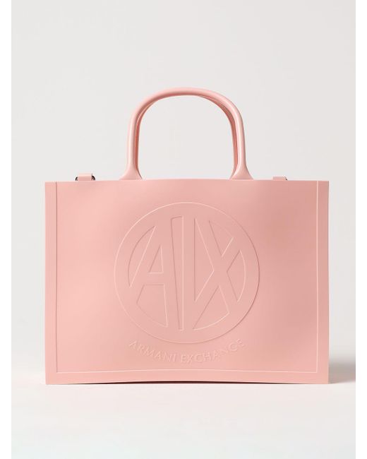 Armani Exchange Pink Tote Bags