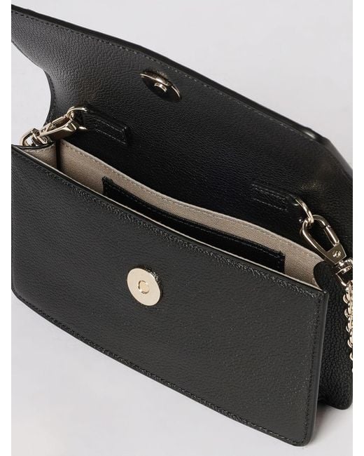Emporio Armani Gray Grained Leather Bag