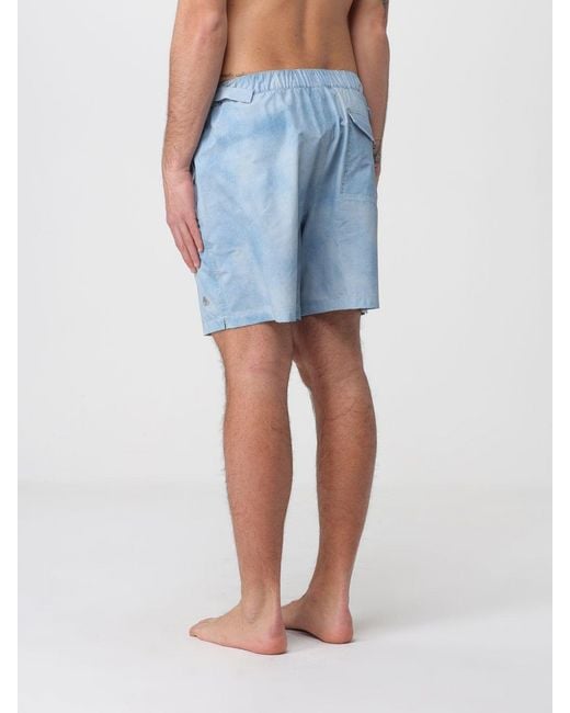 Moose Knuckles Blue Polyester Boxer Swim Trunks for men