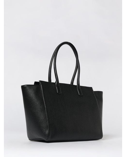 Just Cavalli Black Grained Faux Leather Bag With Foulard