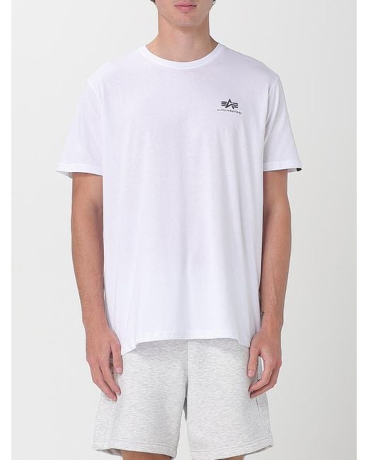 Camiseta Hombre Alpha Industries de hombre de color White