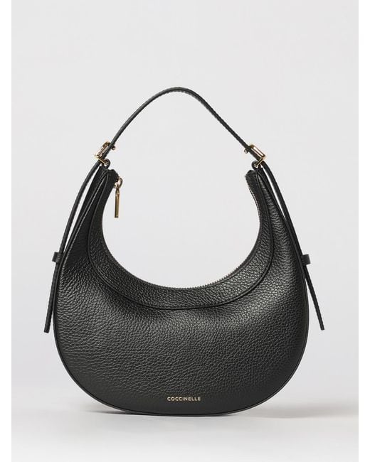 Coccinelle Black Whisper Mini Grained Leather Bag