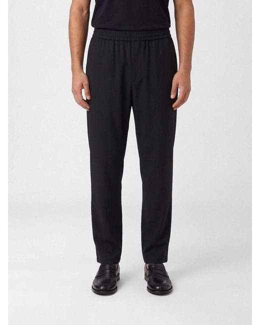 Giorgio Armani Black Virgin Wool Slim Fit Pants for men