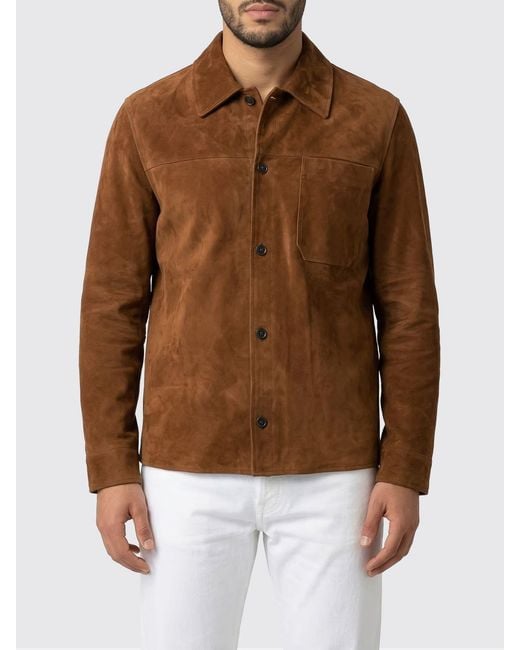 Saint Laurent Brown Suede Jacket for men