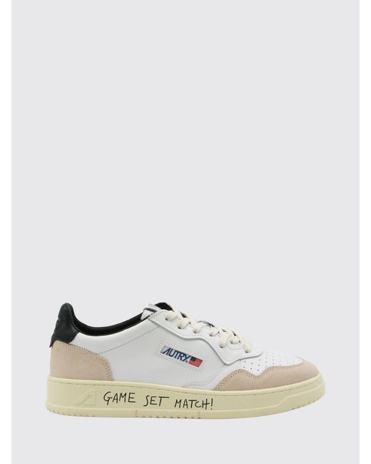 Autry White Medalist Low Sneakers for men