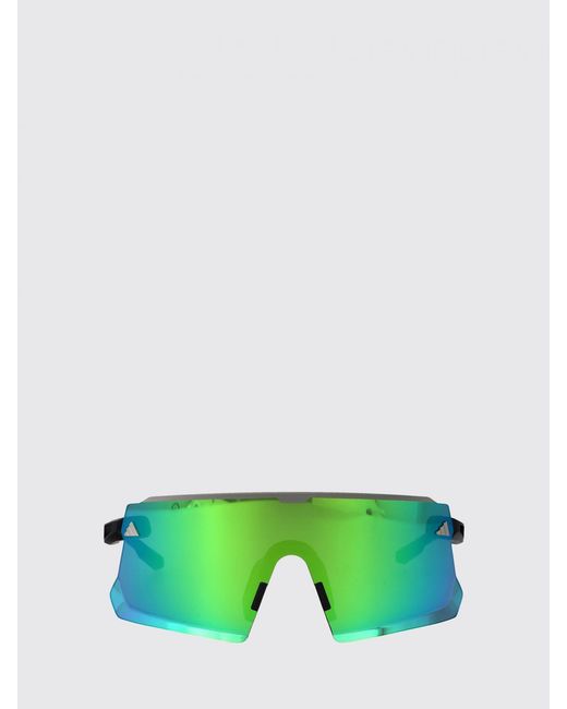Adidas Originals Green Dunamis Pro S Rectangular Shield Sunglasses for men